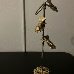 Vintage Brass Hand Towel Holder